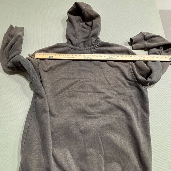 Carhartt Mens 2XL Tall Gray Full-Zip Hooded Sweatshirt Original Fit Cotton Mix - Picture 4 of 9